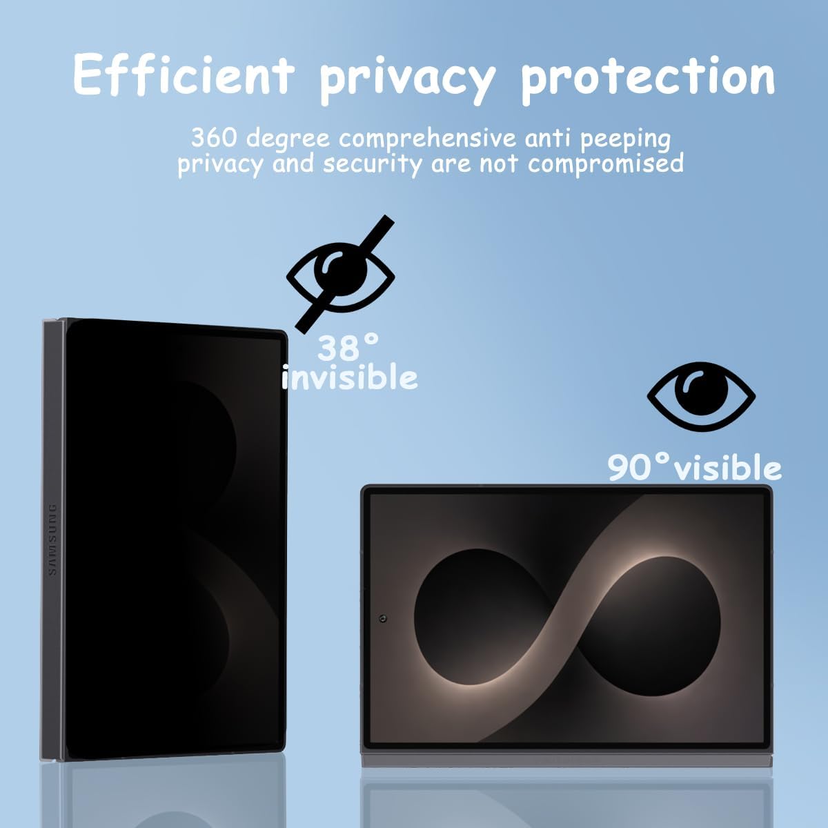 Samsung Galaxy Z Fold 8 Screen Protector Privacy Anti-Spy + Camera Lens 2Pack