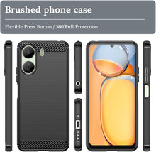 Xiaomi Redmi 13C / Poco C65 Case Carbon Fibre Phone Cover & Screen Protector