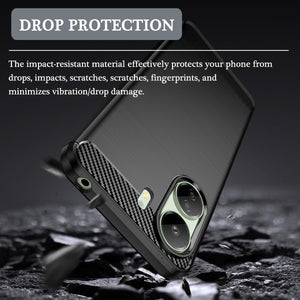 Xiaomi Redmi 13C / Poco C65 Case Carbon Fibre Phone Cover & Screen Protector