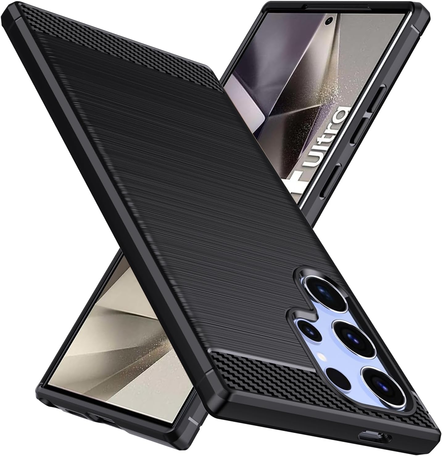 Samsung Galaxy S24 Plus Ultra Case Carbon Fibre Phone Cover