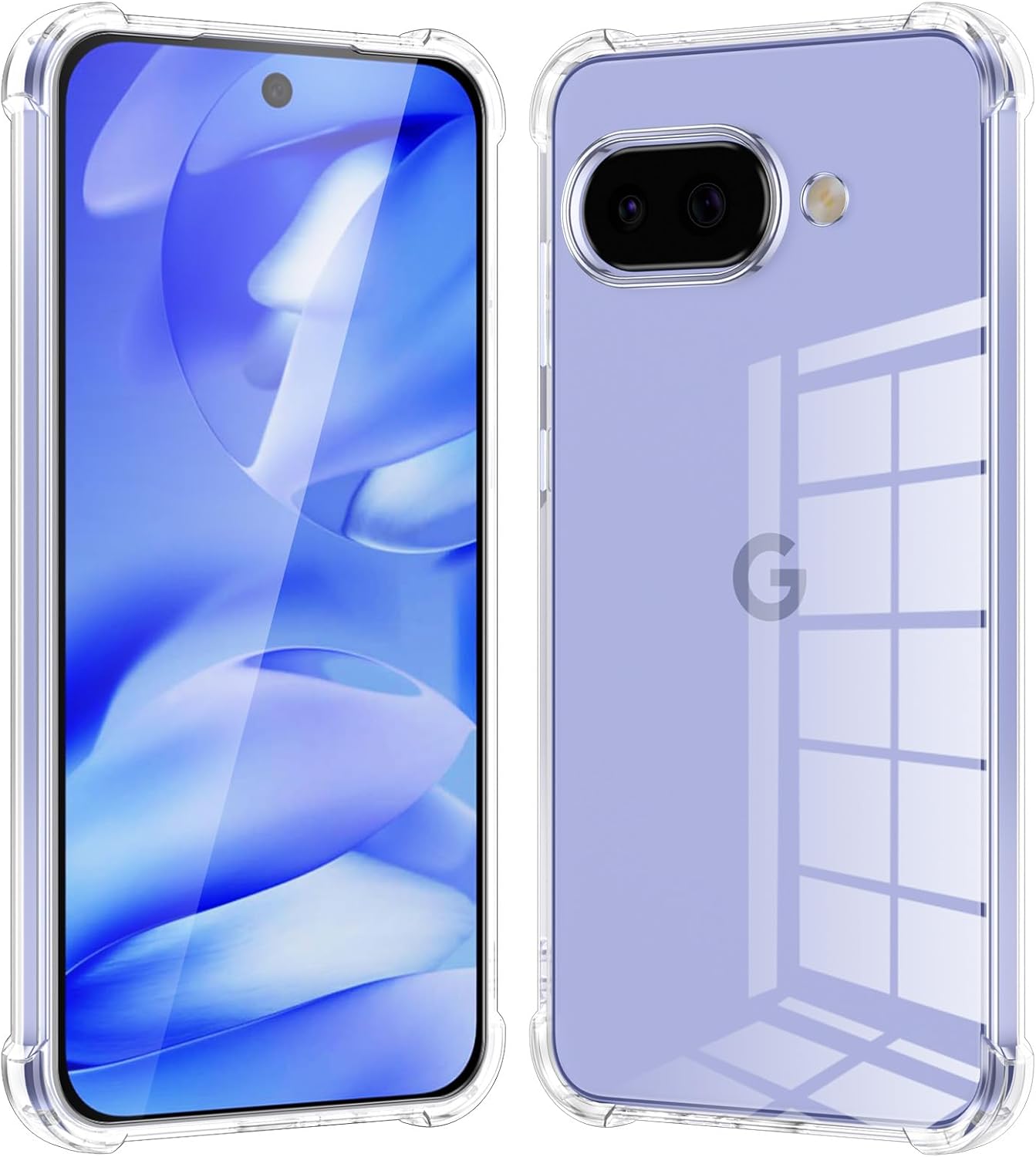 Google Pixel 10a Case Clear Silicone Shockproof Gel Phone Cover