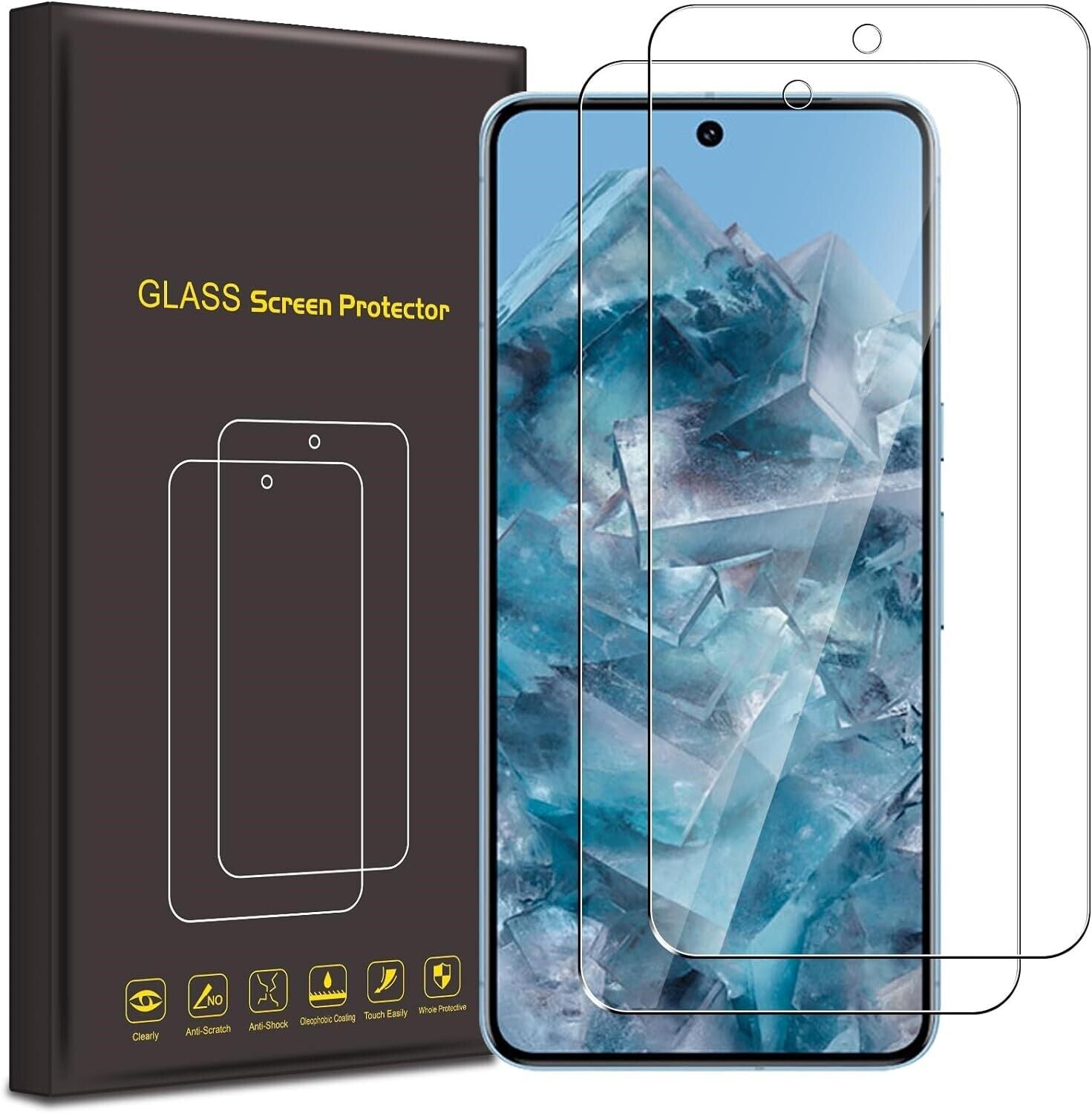 Google Pixel 8 / 8 Pro Case Matte Hard Phone Cover & Screen Protector