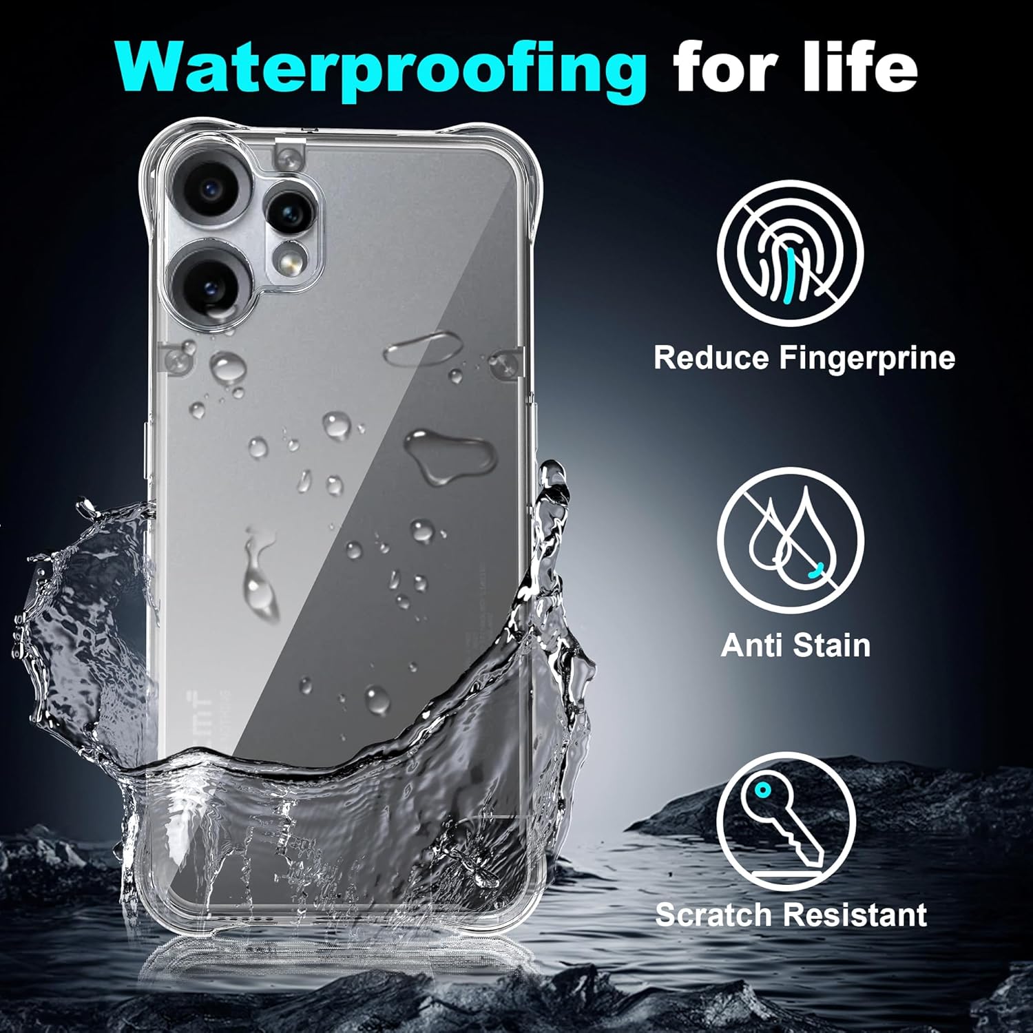 Nothing CMF Phone 2 Pro Case Clear Phone Cover & Screen Protector