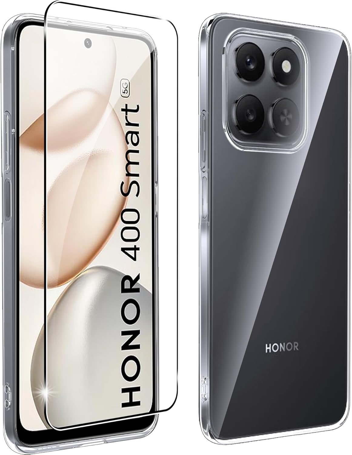 Honor 400 Smart Case Clear Phone Cover & Screen Protector