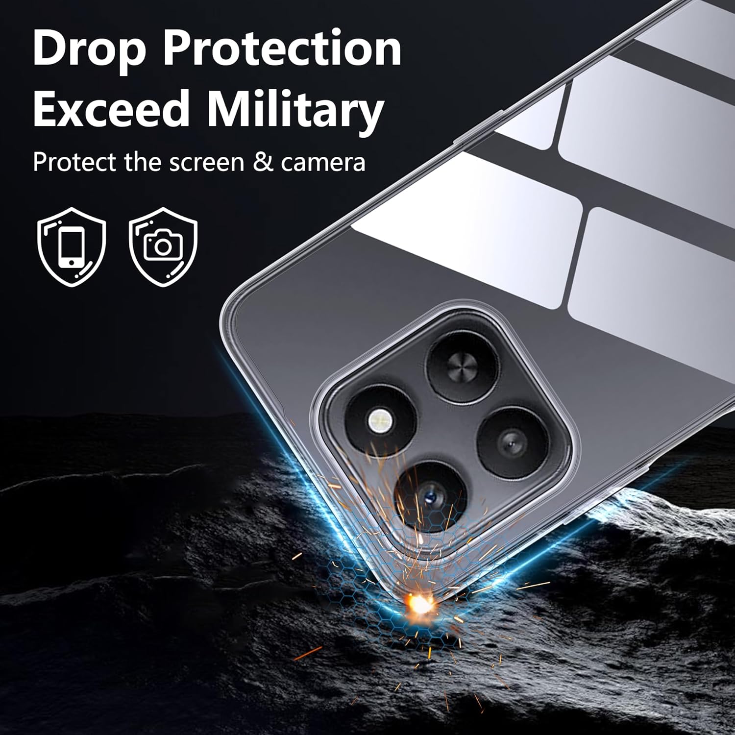 Honor 400 Smart Case Clear Phone Cover & Screen Protector