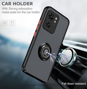 Motorola Edge 40 Case Kickstand Shockproof Cover Heavy Duty & Screen Protector