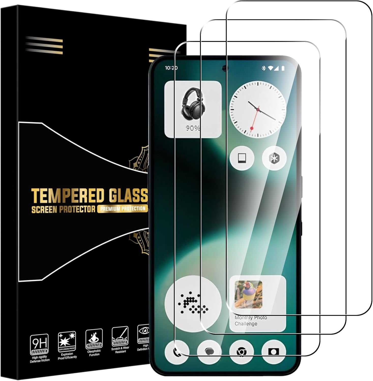 Nothing Phone (3a) Lite Screen Protector Glass [2 Pack]