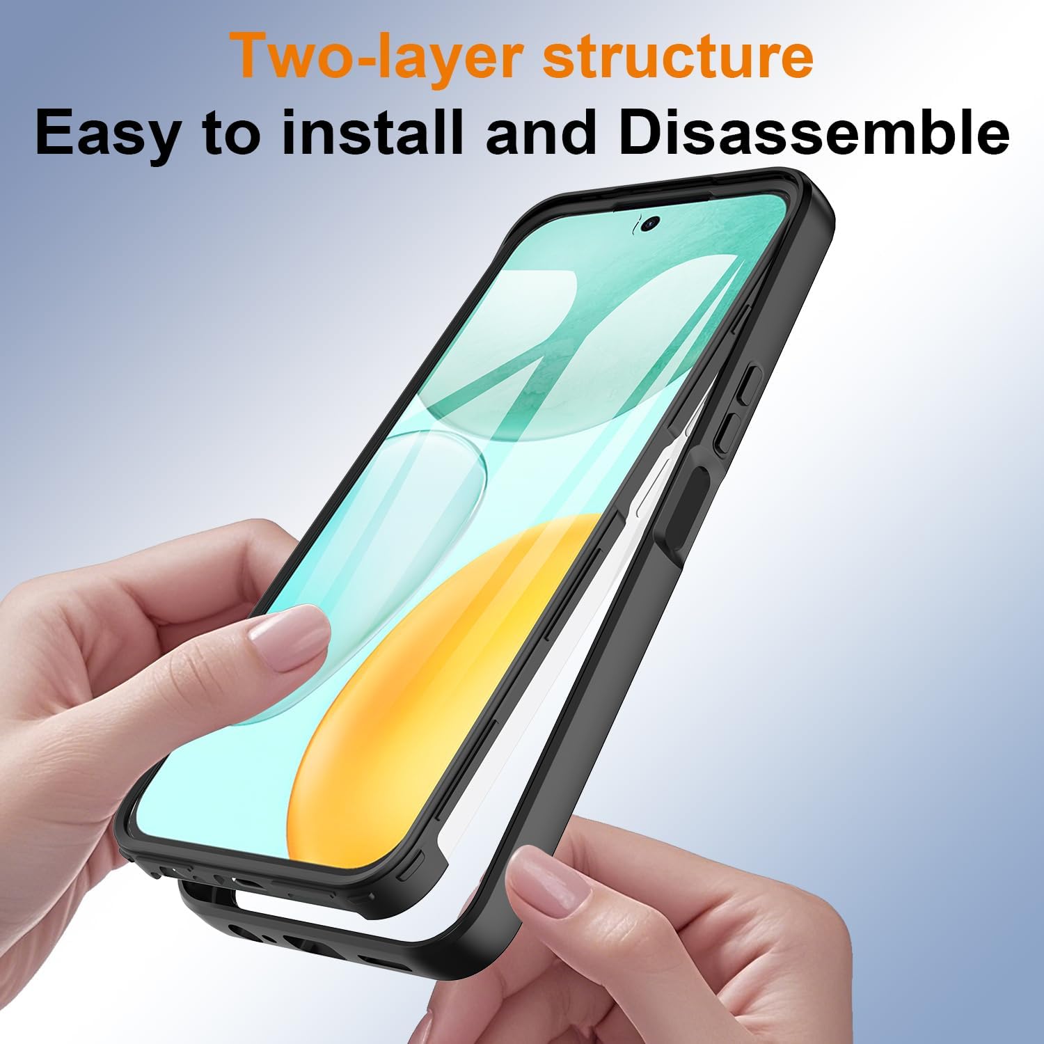 Honor X6c Case 360 Full Body Screen Protector Cover