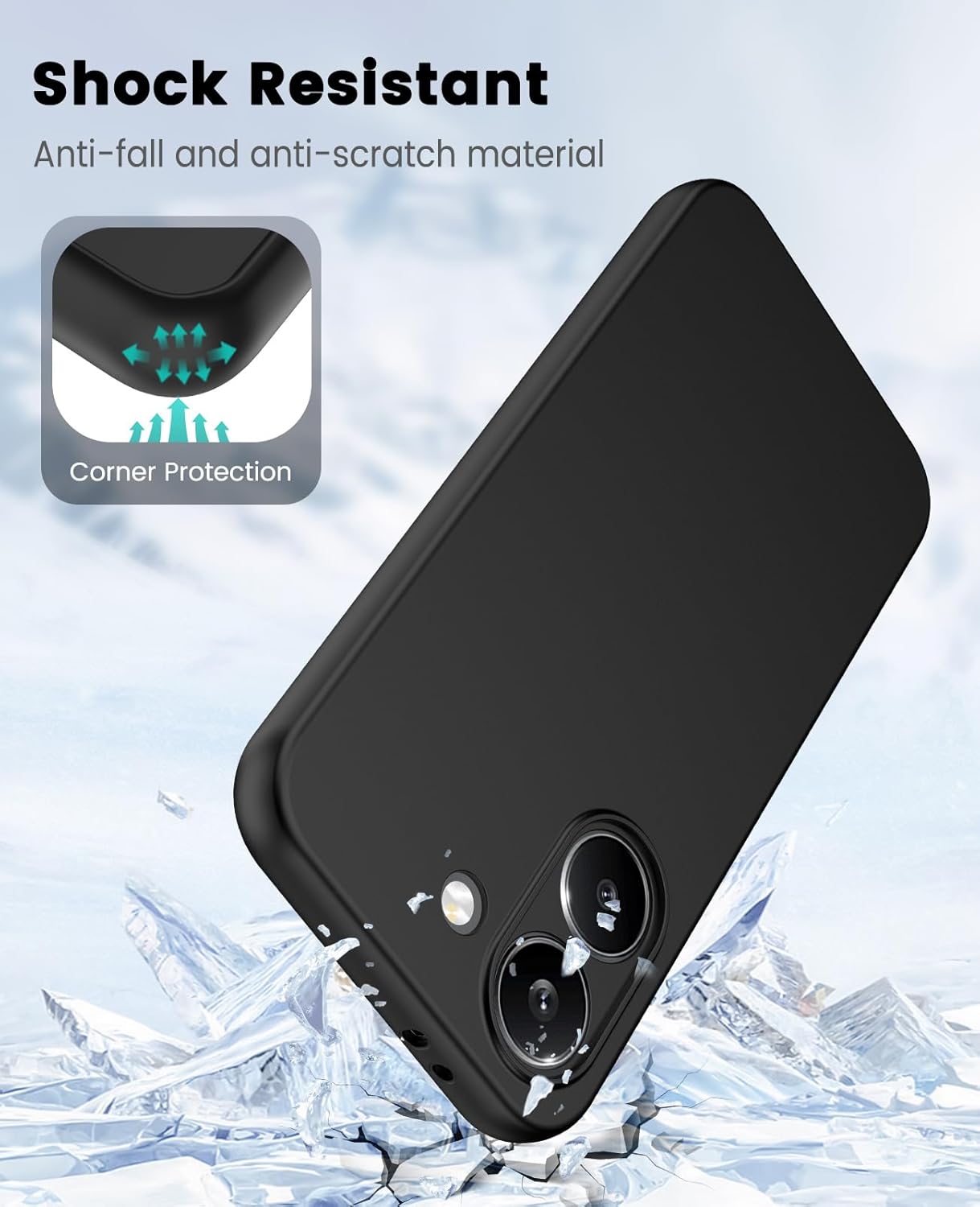 Xiaomi Poco X8 Pro / X8 Pro Max Case Matte Soft Black Gel Phone Cover