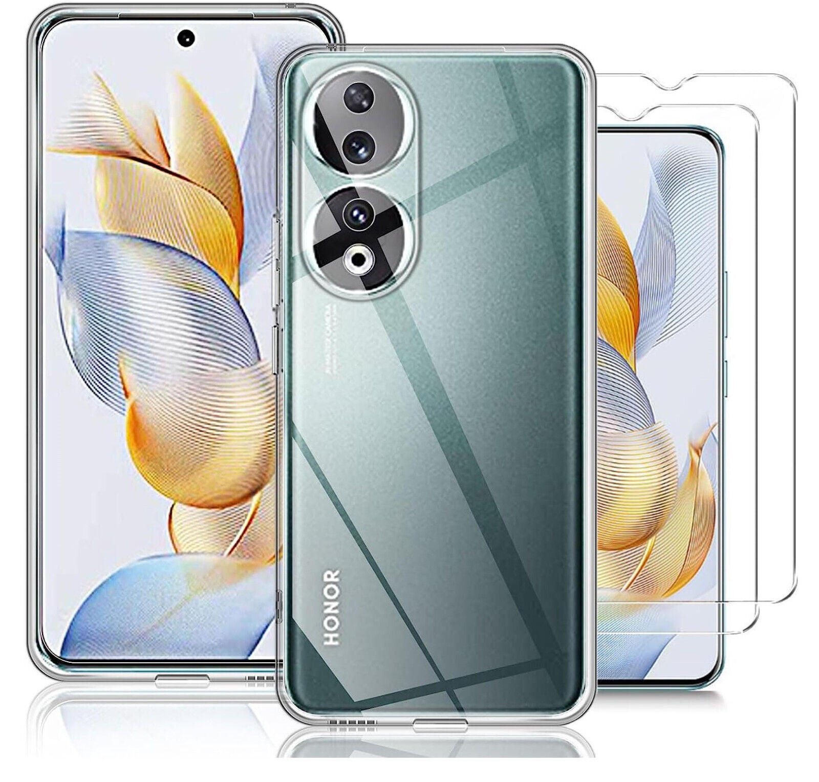 Honor 90 5G Case Clear Phone Cover & Screen Protector