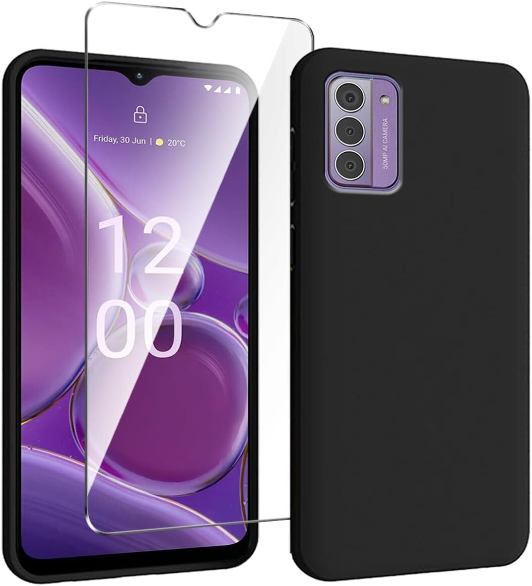 Nokia G42 Case Black Gel Phone Cover And Screen Protector