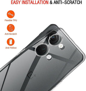 OnePlus Nord 3 Case Clear Phone Cover & Screen Protector