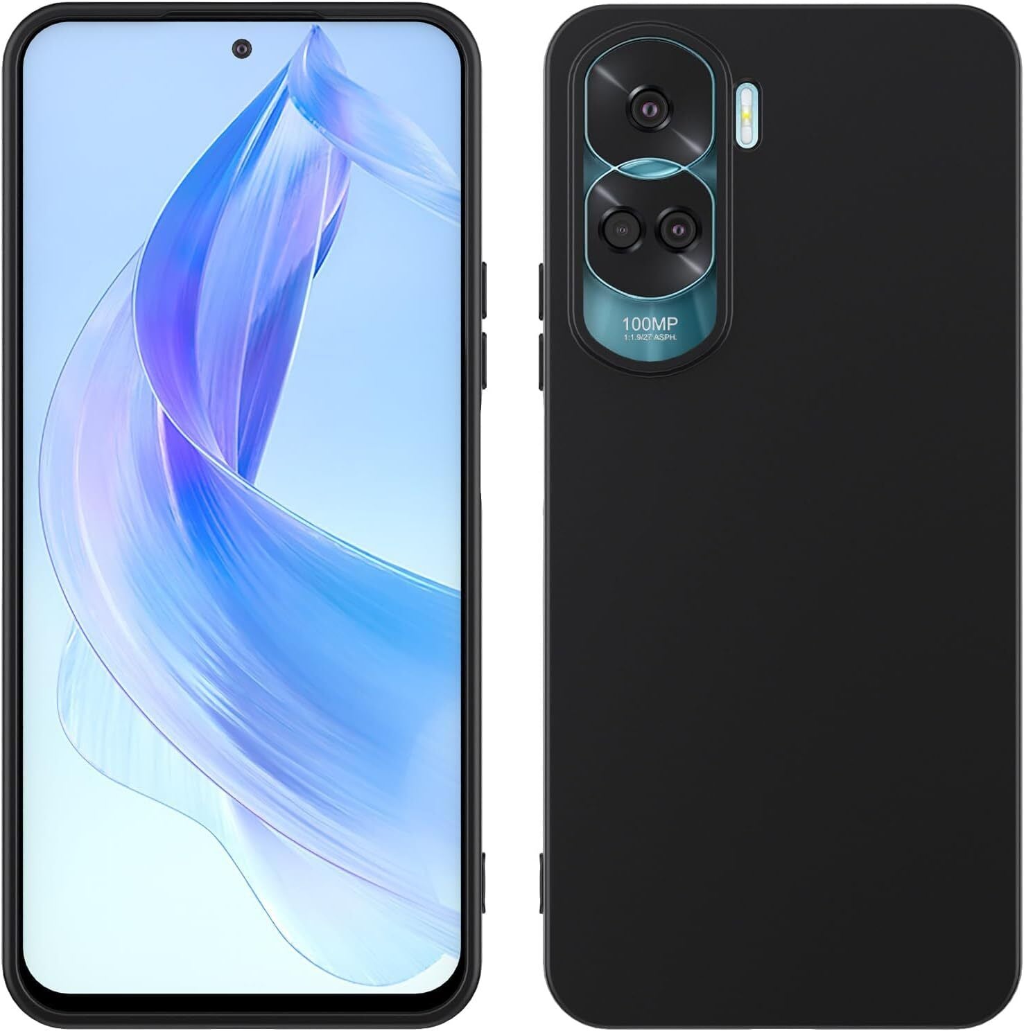 Honor 90 Lite Case Matte Soft Black Gel Phone Cover