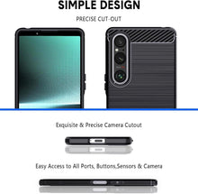 Sony Xperia 1 V Case Carbon Fibre And Glass Screen Protector