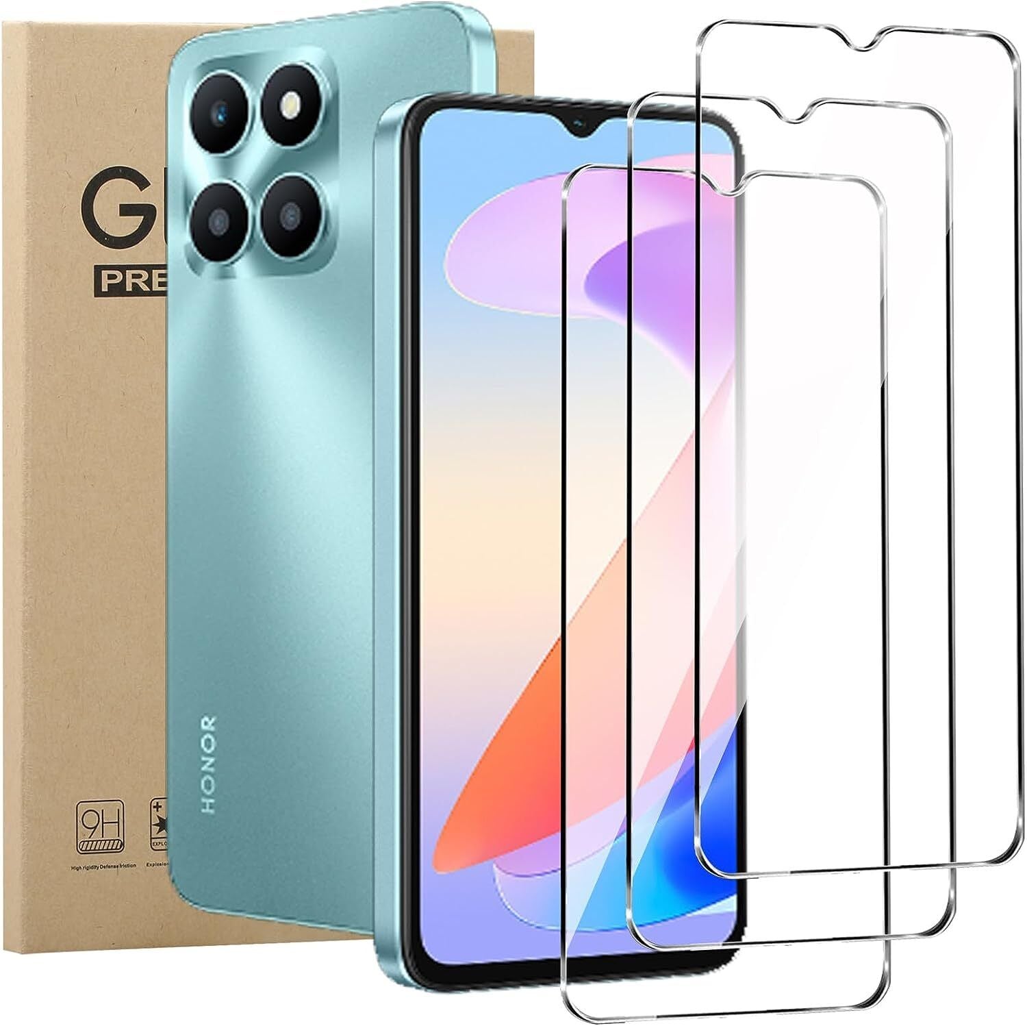 Honor X6a Case Clear Phone Cover & Screen Protector