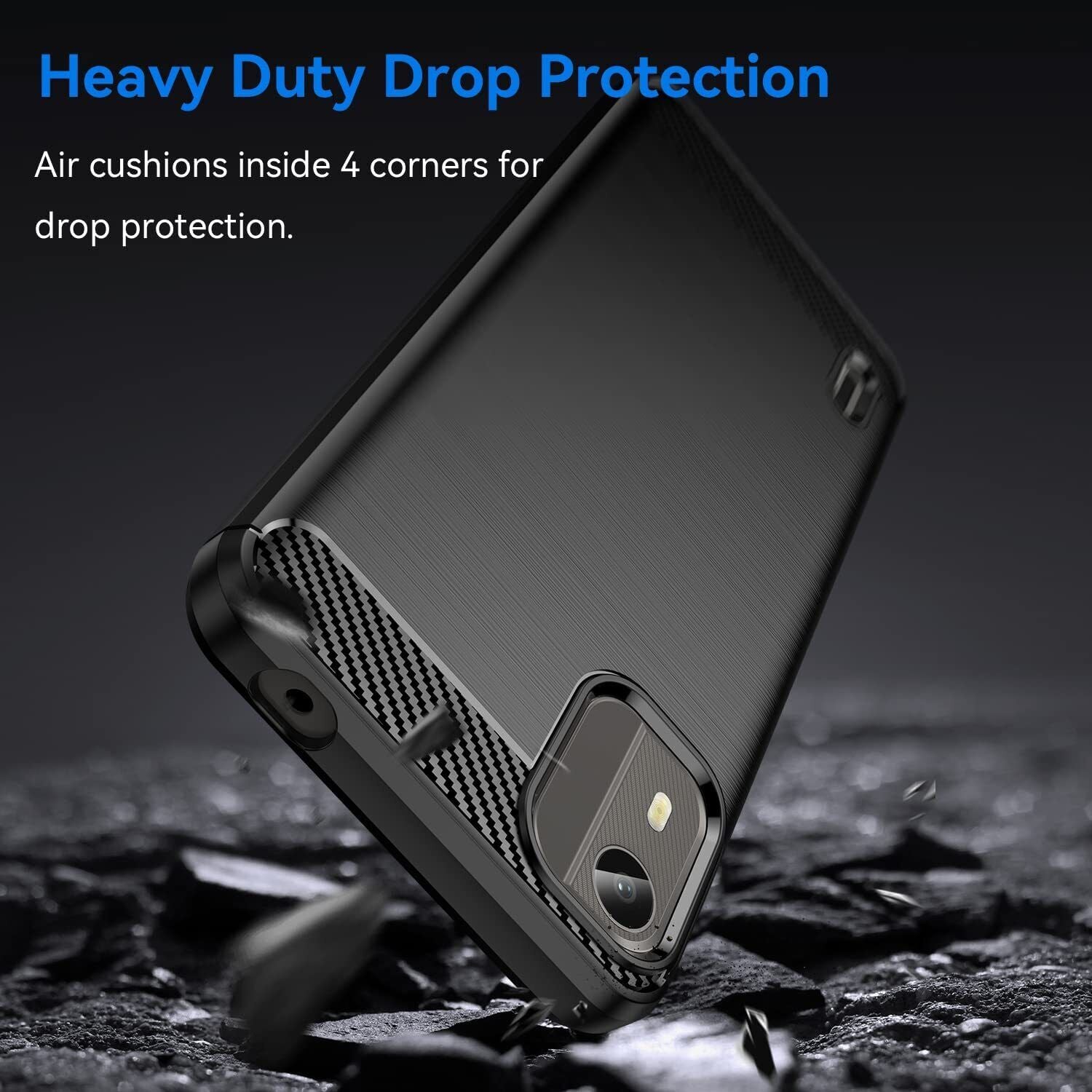 Nokia C12 Case Carbon Fibre Phone Cover