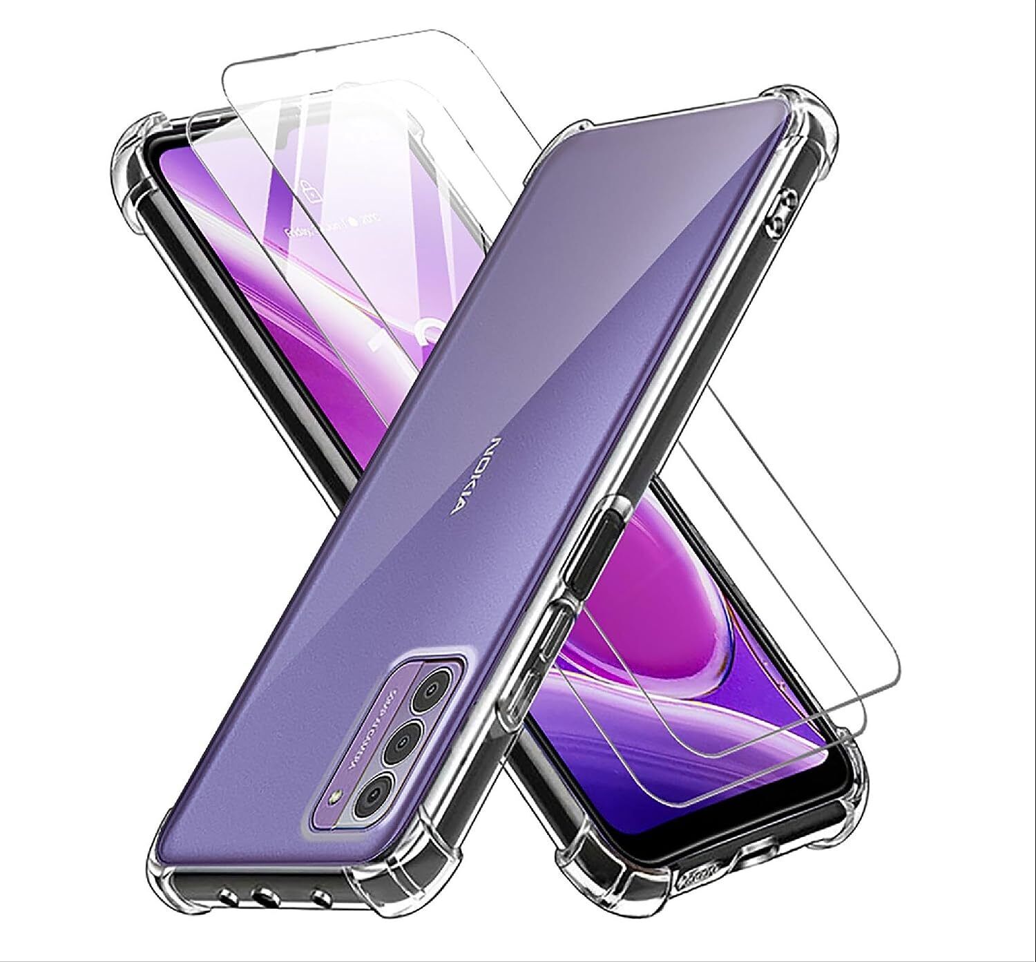 Nokia G42 Case Clear Phone Cover & Screen Protector