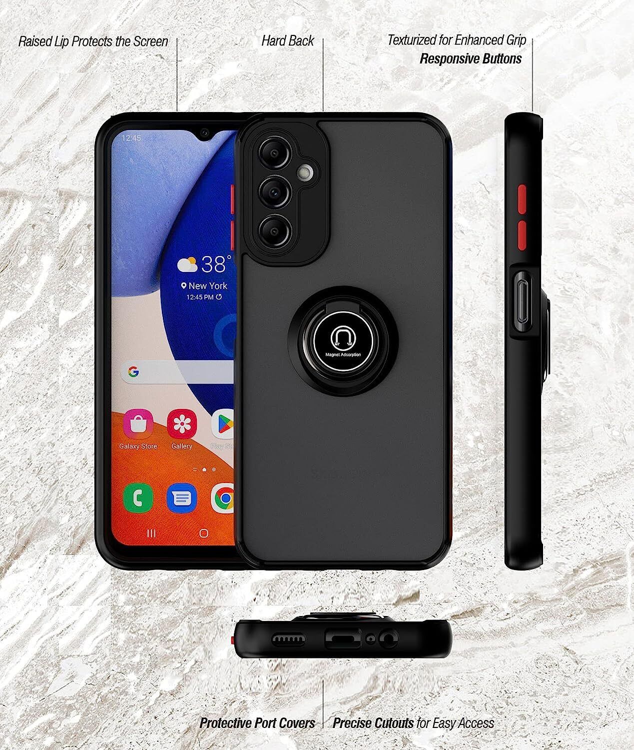 Samsung Galaxy A14 4G/5G Case Kickstand Shockproof Cover Heavy Duty