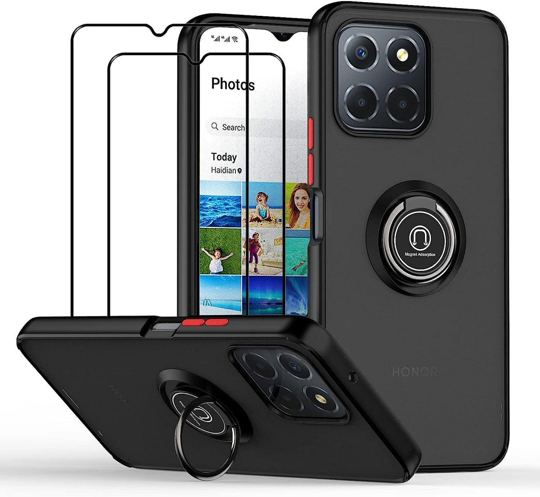 Honor 70 Lite Case Kickstand Shockproof Cover Heavy Duty & Screen Protector