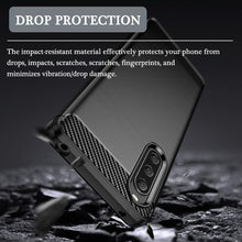 Sony Xperia 10 V Case Carbon Fibre And Glass Screen Protector