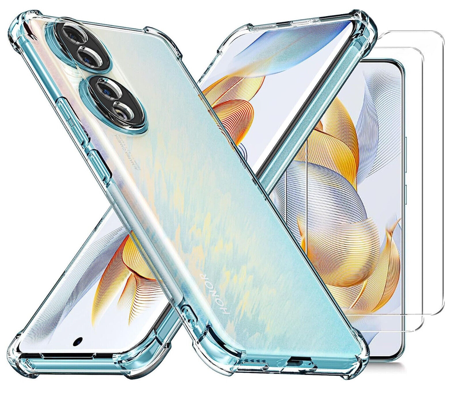 Honor 90 5G Case Clear Phone Cover & Screen Protector