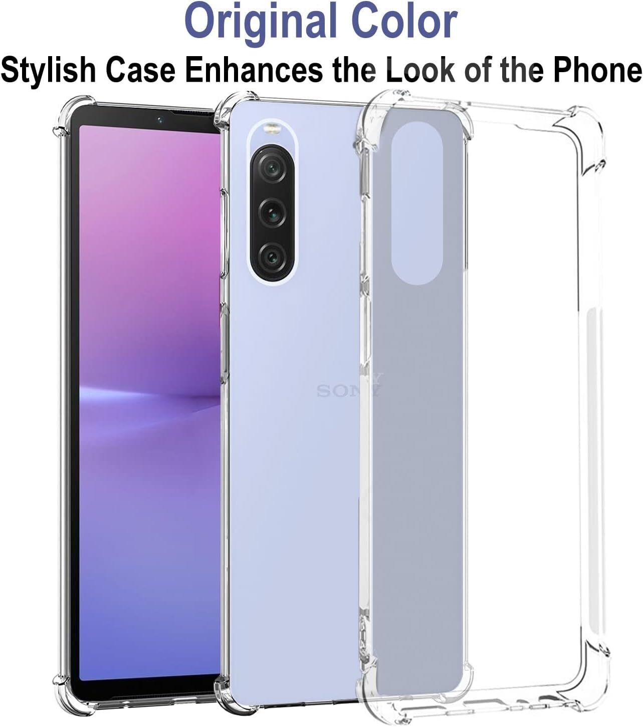 Sony Xperia 10 V (2023) TPU Clear Case Mockup — VecRas