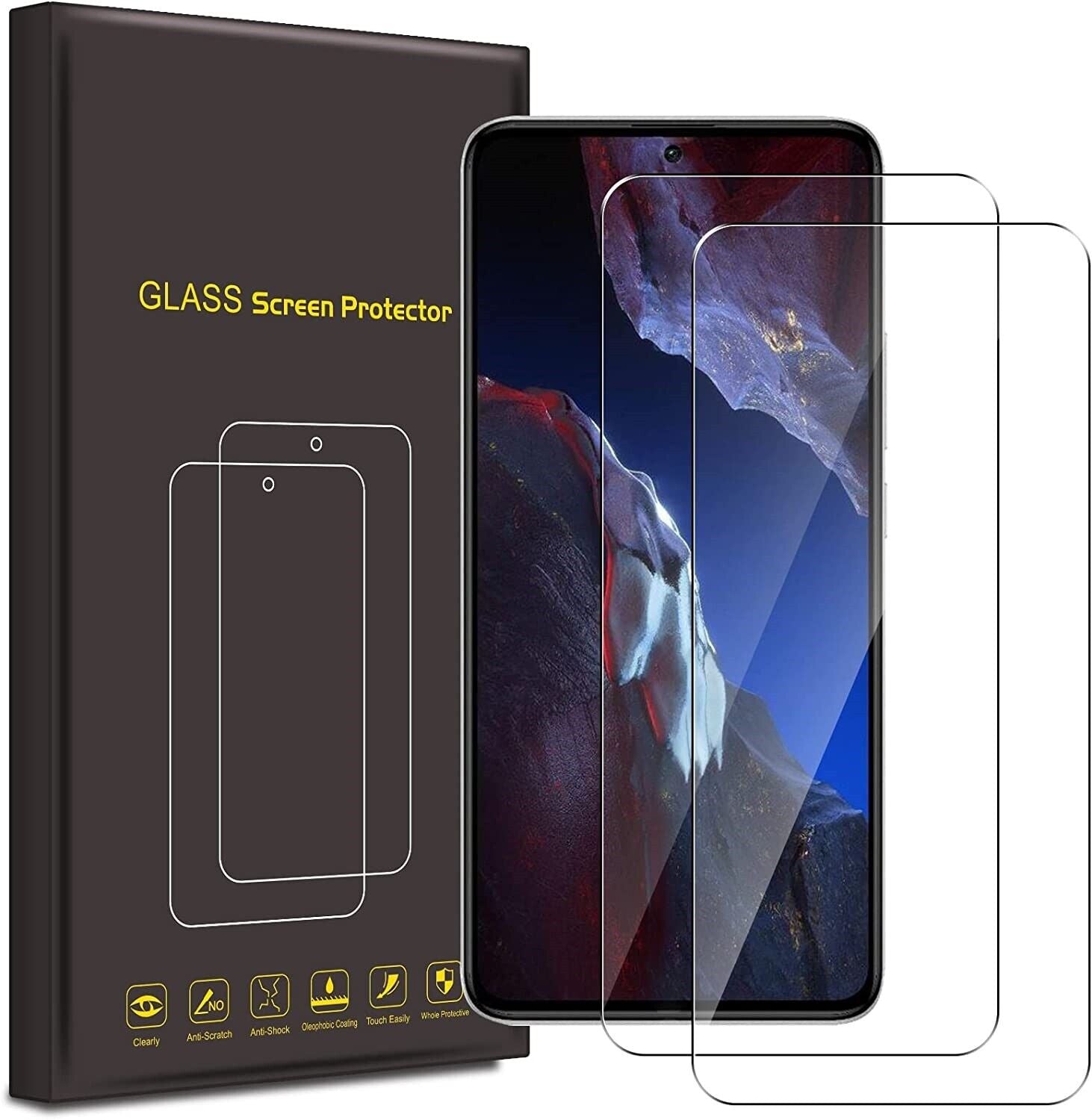 Xiaomi Poco F5 Pro Screen Protector Glass [2 Pack]