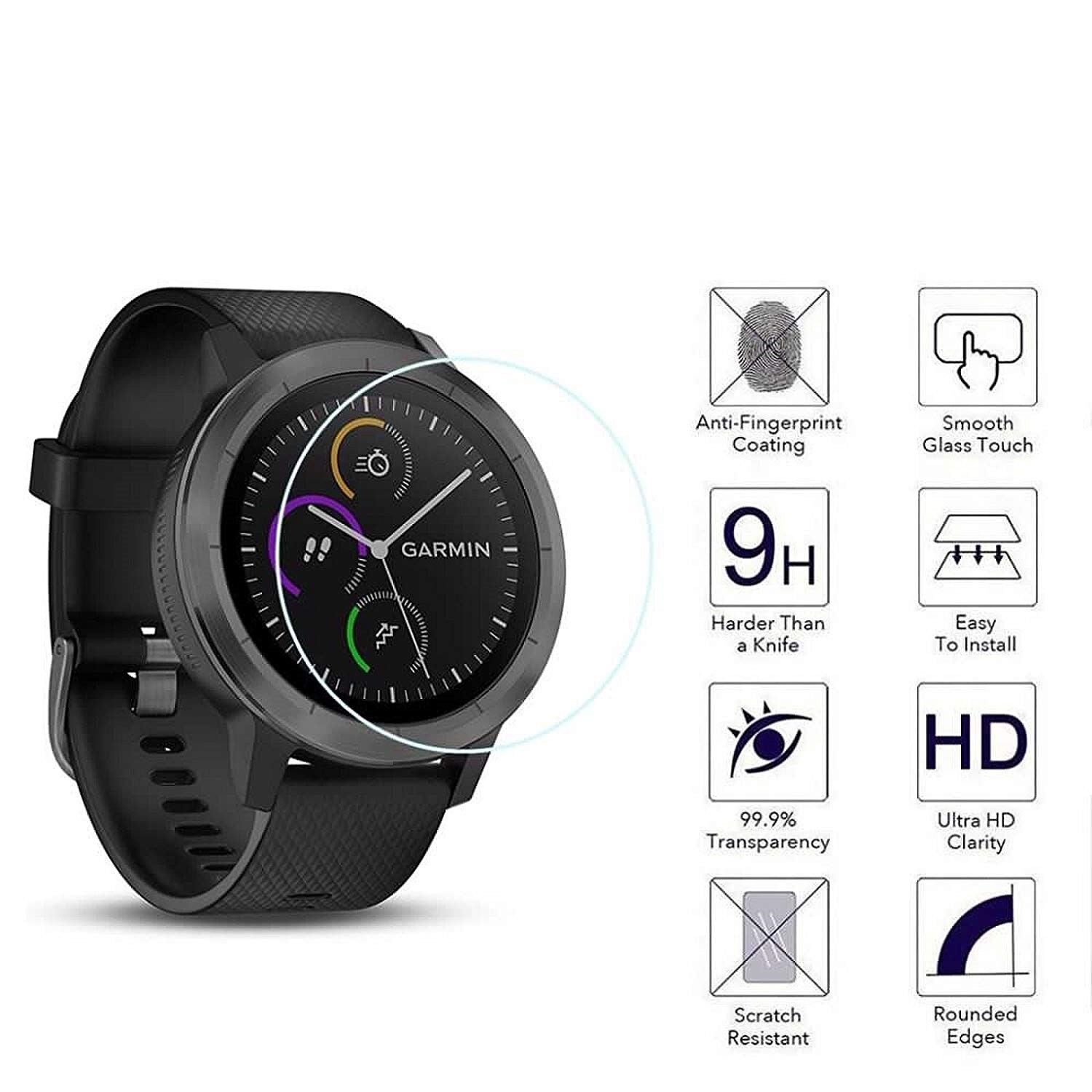Garmin Vivoactive 3 Glass Screen Protector