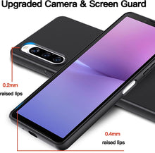 Sony Xperia 10 V Case Black Gel Phone Cover And Screen Protector