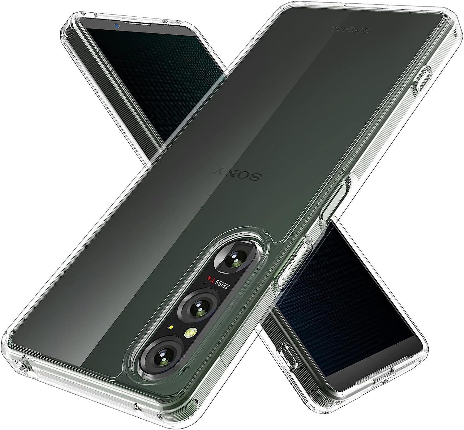 Sony Xperia 1 V Case Clear Phone Cover & Screen Protector