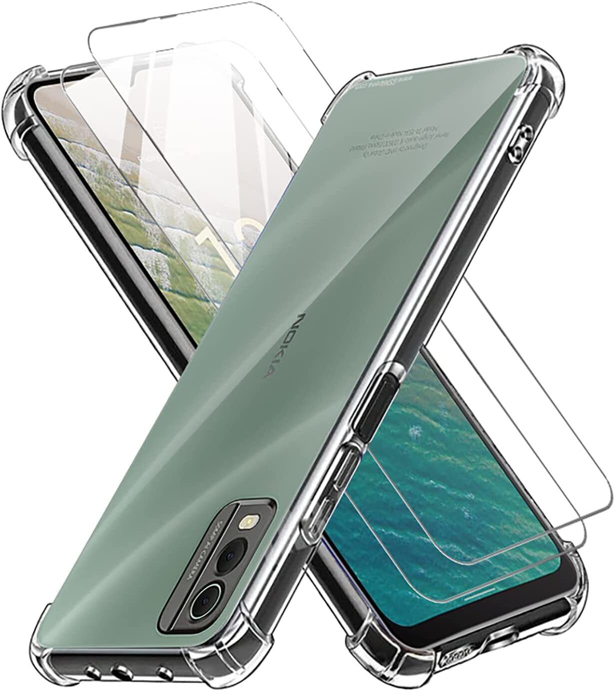 Nokia C32 Case Clear Phone Cover & Screen Protector