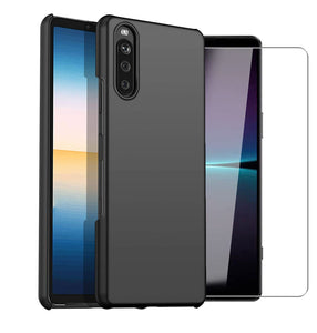 Sony Xperia 10 V Case Matte Hard Phone Cover & Screen Protector