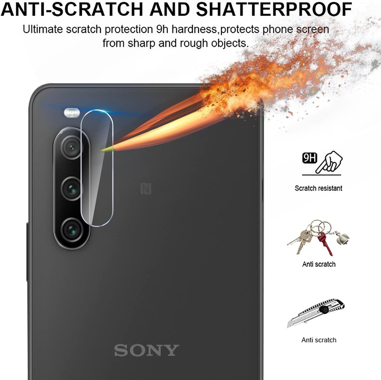 Sony Xperia 10 V Camera Lens Glass Protector