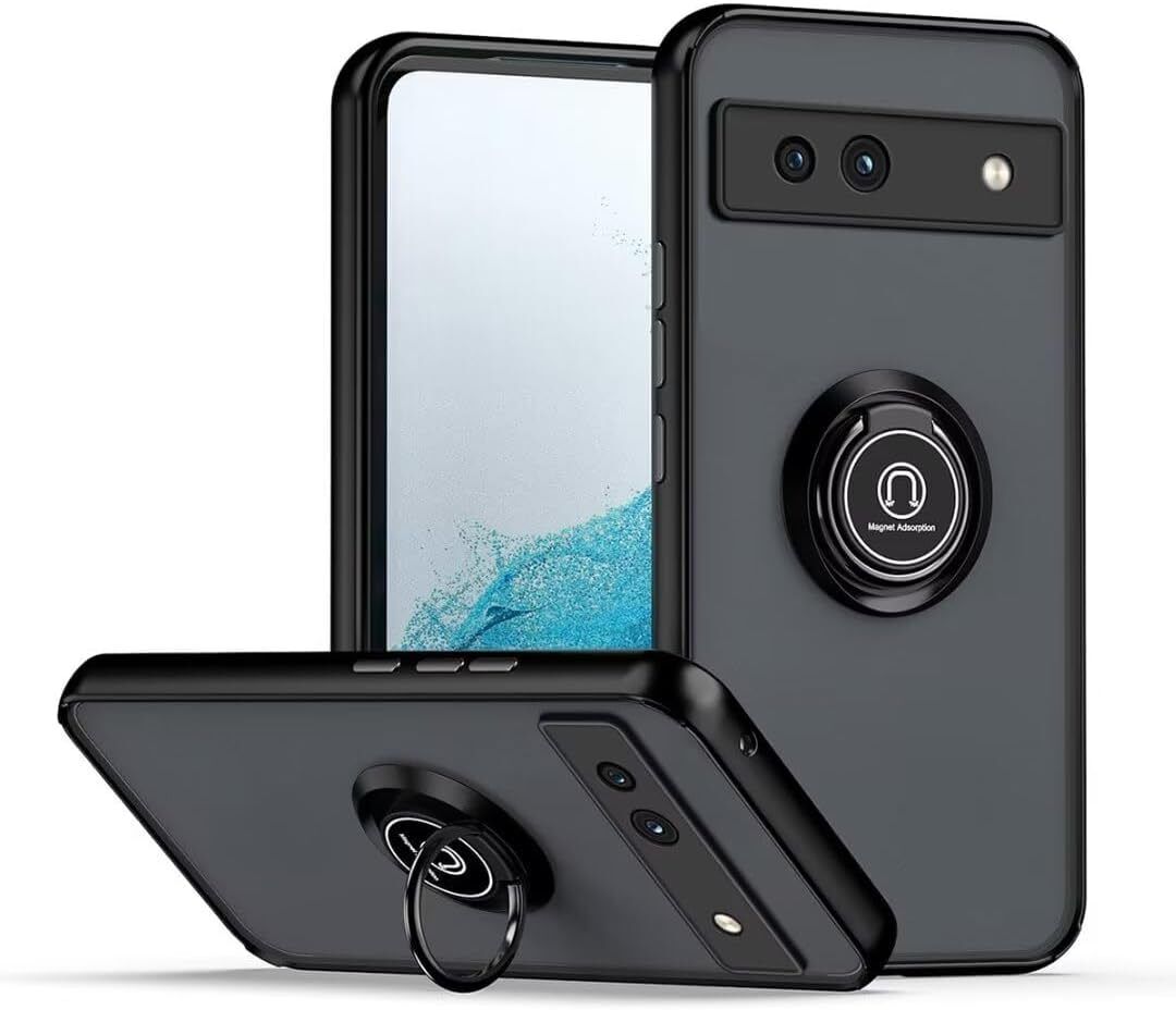 Google Pixel 7a Case Kickstand Shockproof Cover Heavy Duty & Screen Protector