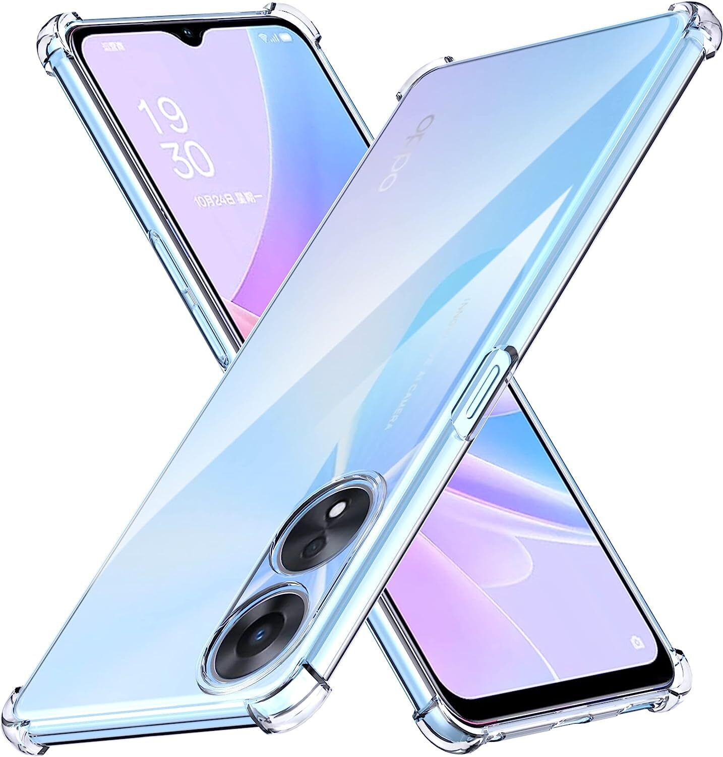 Oppo A58 / Oppo A78 5G Case Clear Phone Cover & Screen Protector