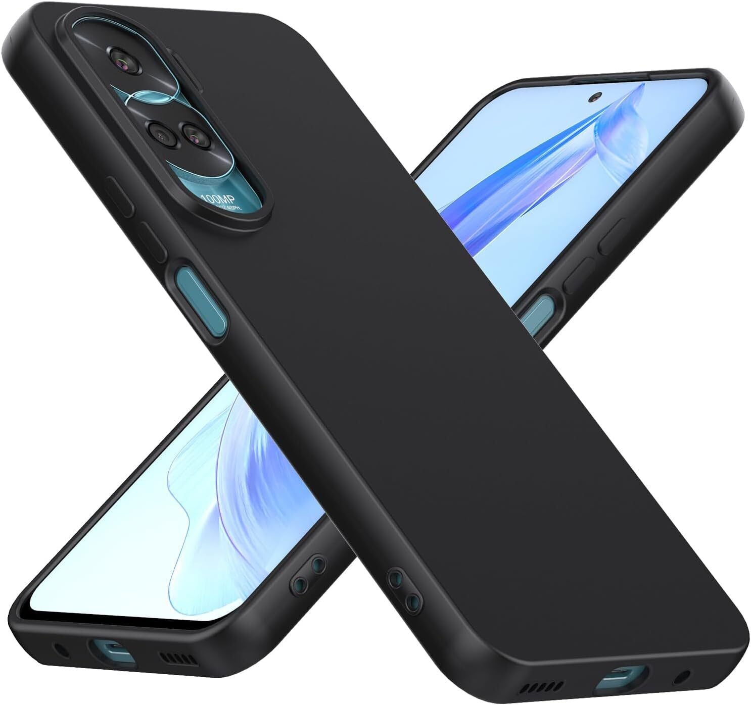 Honor 90 Lite Case Black Gel Phone Cover And Screen Protector