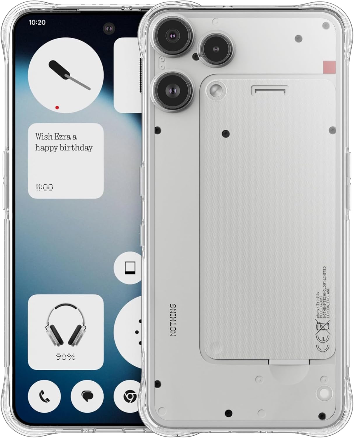 Nothing Phone (3a) Lite Case Clear Silicone Shockproof Gel Phone Cover