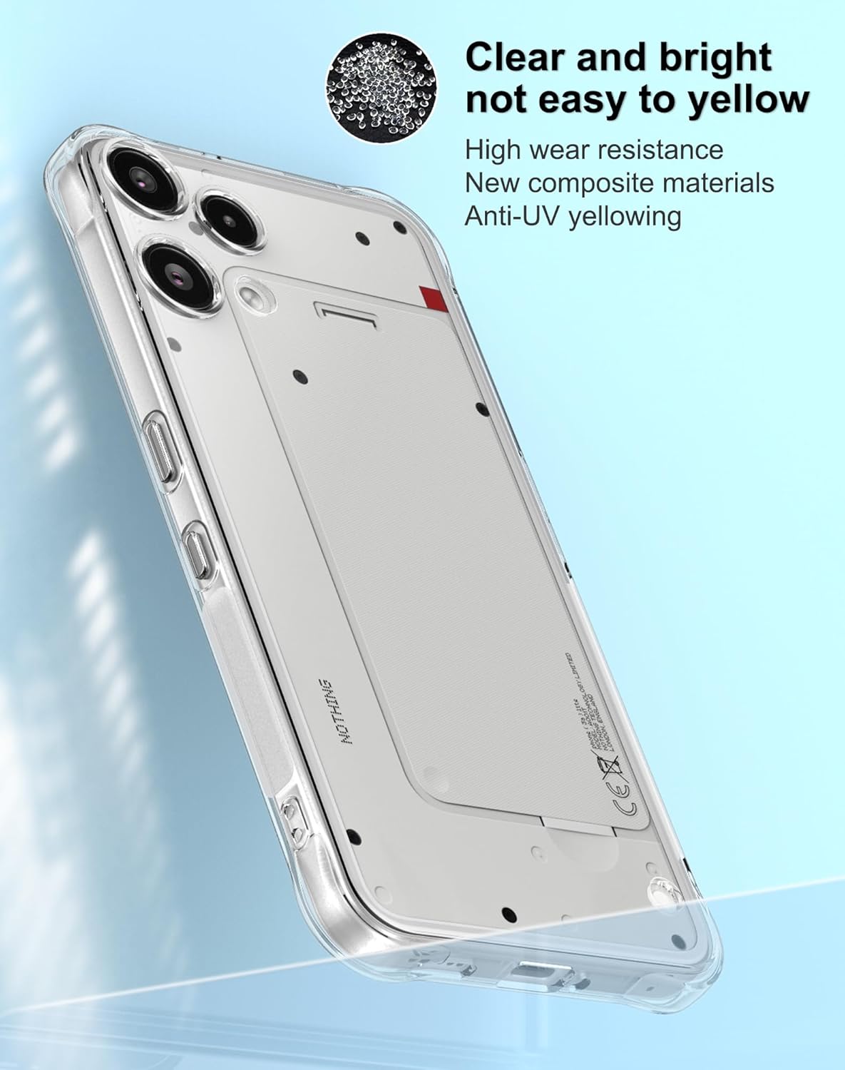 Nothing Phone (3a) Lite Case Clear Silicone Shockproof Gel Phone Cover