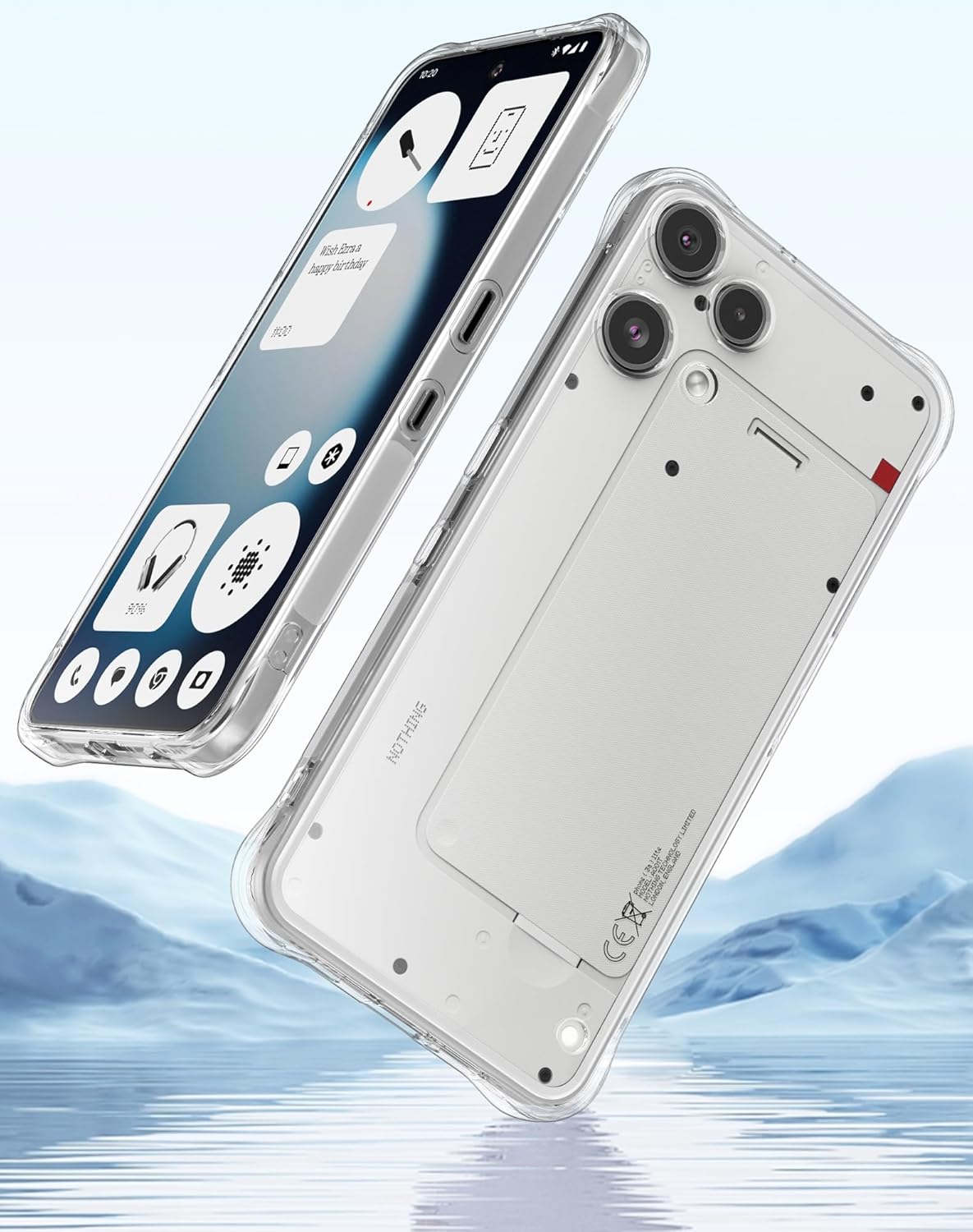 Nothing Phone (3a) Lite Case Clear Phone Cover & Screen Protector