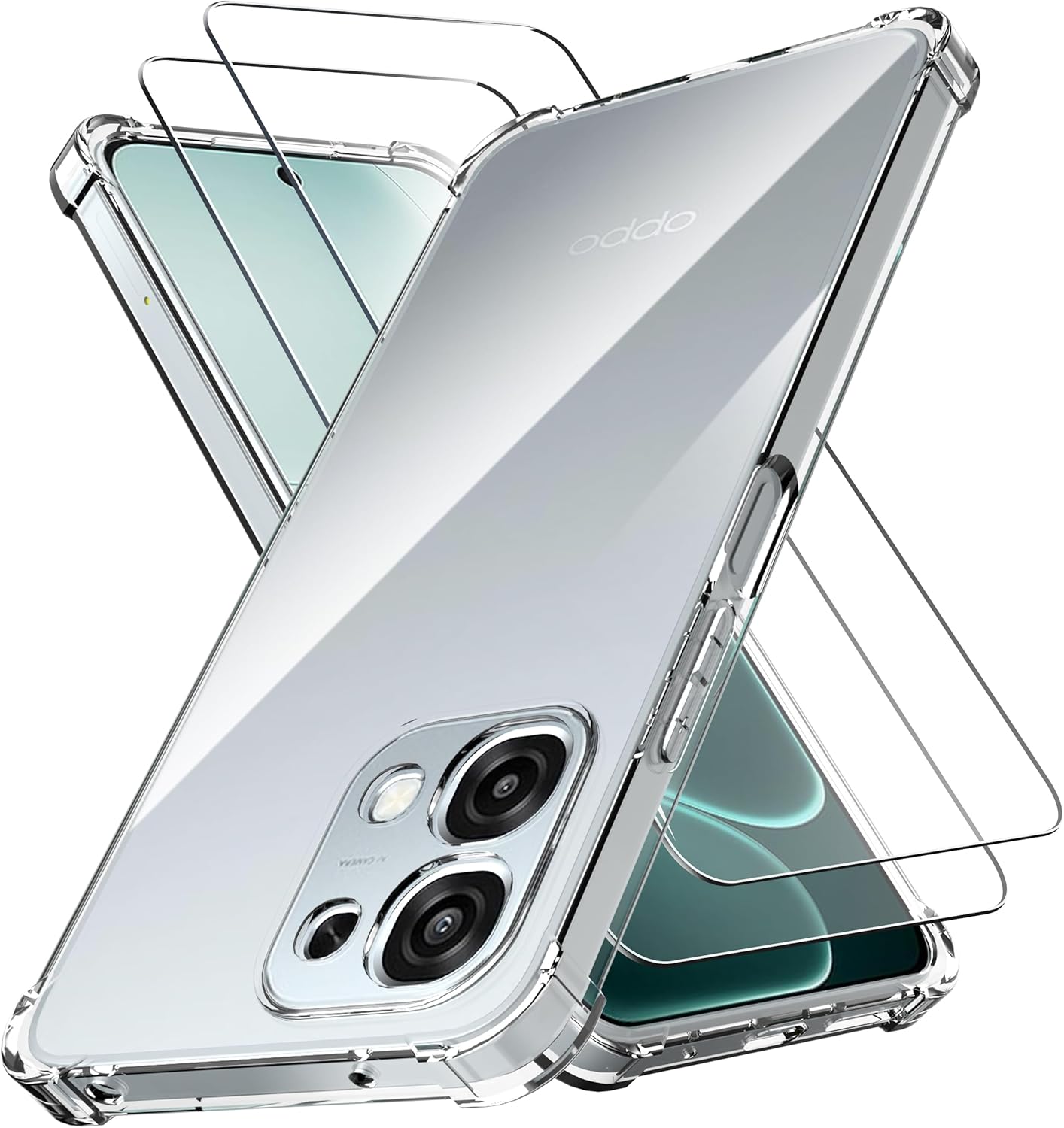 Oppo A6 Pro Case Clear Phone Cover & Screen Protector