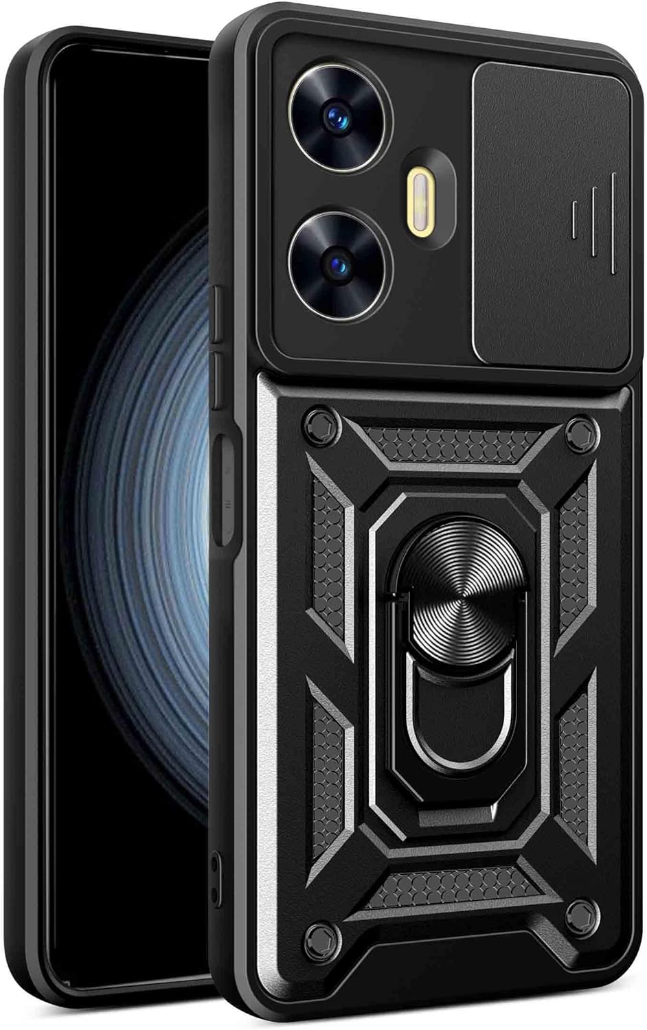 Xiaomi Poco F7 Case Shockproof Ring Stand Phone Camera Lens Cover