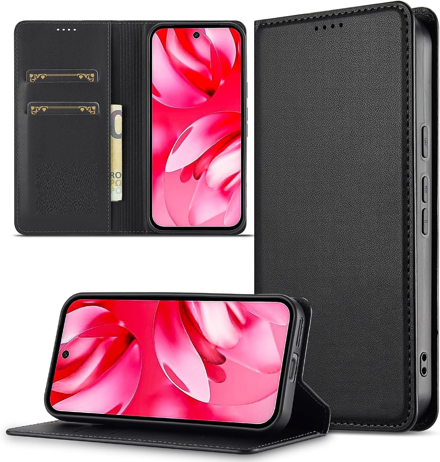 Google Pixel 10a Case Leather Wallet Flip Book Stand Phone Cover RFID