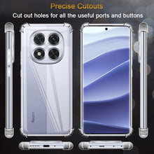 Xiaomi Redmi Note 14 Pro Plus 4G 5G Case Clear Silicone Shockproof Gel Phone Cover