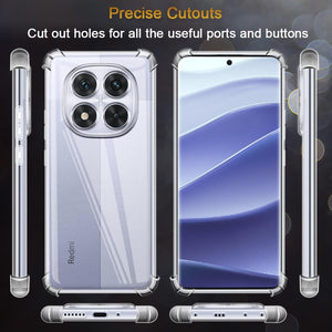 Xiaomi Redmi Note 14 Pro Plus 4G 5G Case Clear Silicone Shockproof Gel Phone Cover