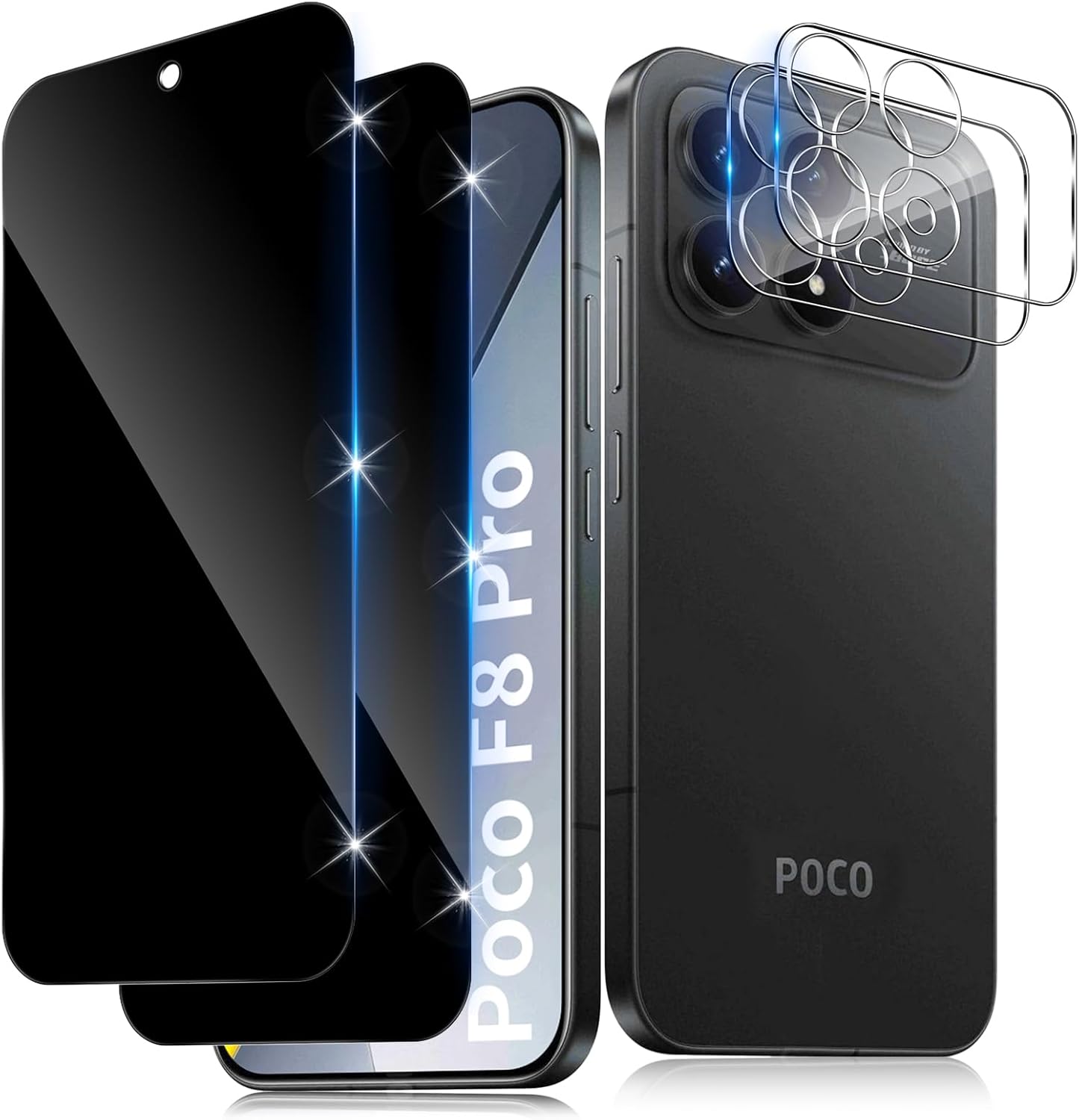 Xiaomi Poco F8 Pro / F8 Ultra Screen Protector Privacy Anti-Spy + Camera
