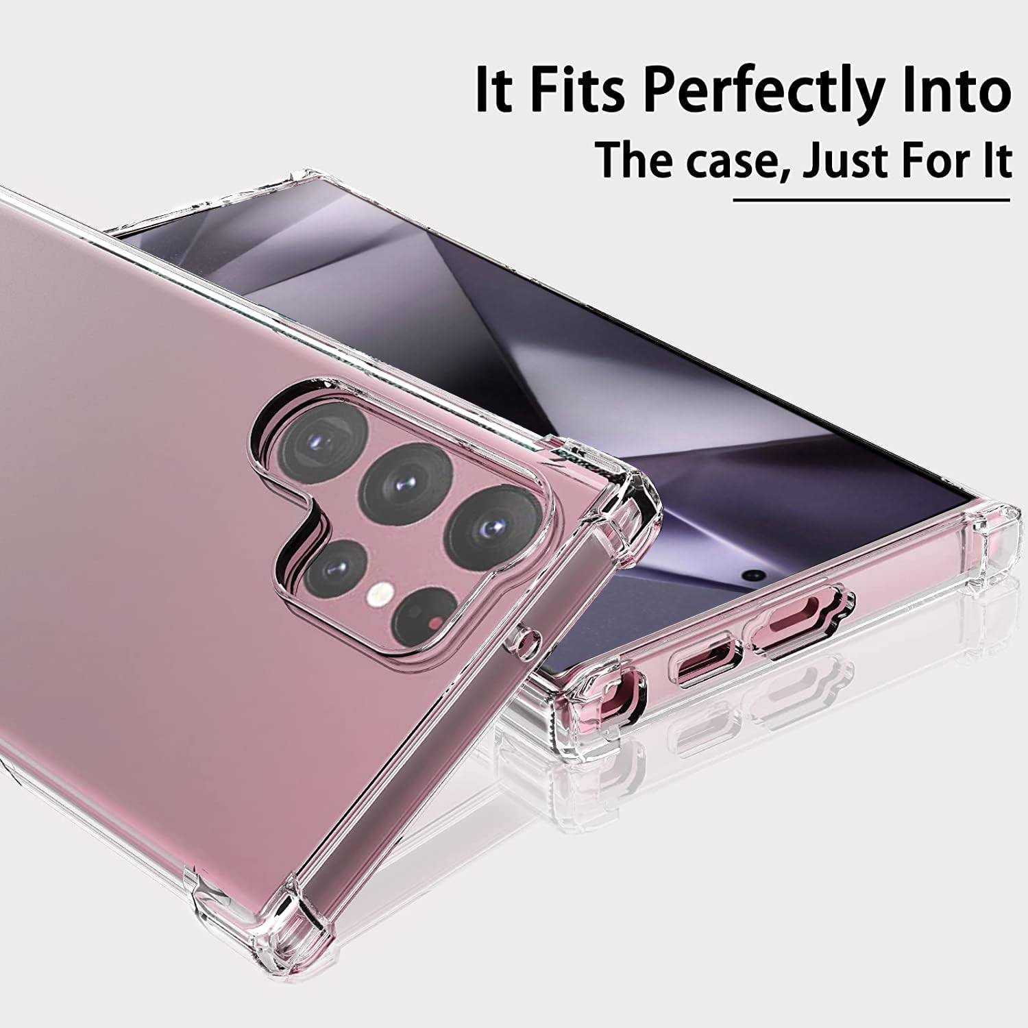 Samsung Galaxy S24 Plus Ultra Case Clear Silicone Shockproof Gel Phone Cover