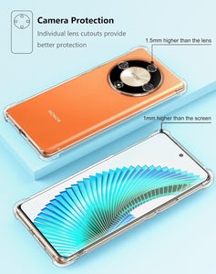 Honor Magic 6 Lite Case Clear Silicone Shockproof Gel Phone Cover