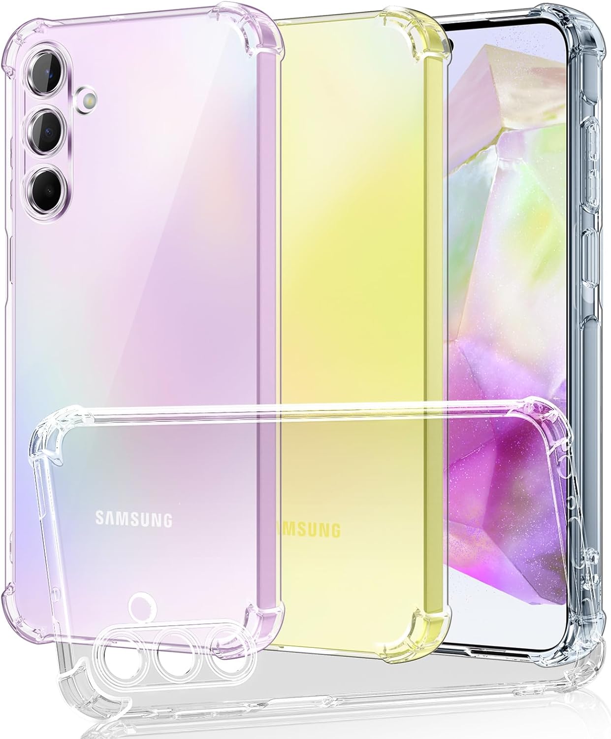 Samsung Galaxy A35 5G Case Clear Silicone Shockproof Gel Phone Cover