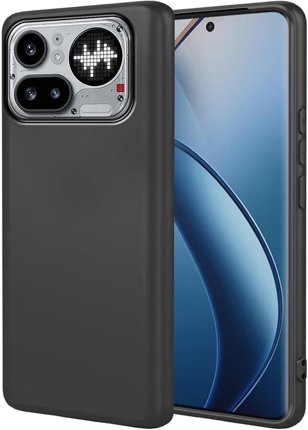 Nothing Phone (4a) Pro Case Matte Soft Black Gel Phone Cover