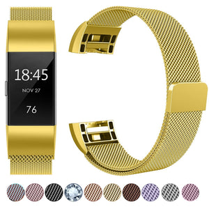Fitbit Charge 2 Luxury Milanese Loop Band Strap - YourGadget 